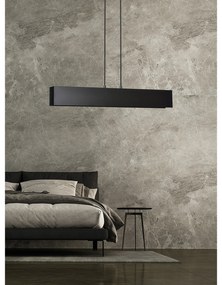 Lampadario Moderno 3 Luci Hachiman In Acciaio Nero