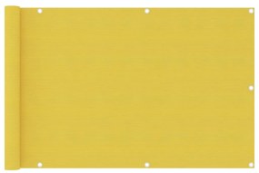 Paravento Da Balcone Giallo 90x400 Cm İn Hdpe /