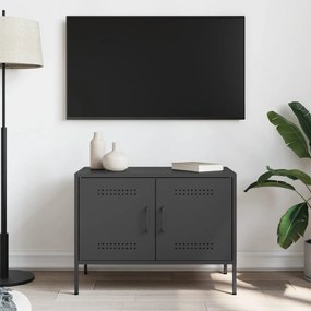Mobile Tv Nero 68x39x50,5 Cm İn Acciaio /