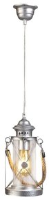 Lampadario Country charm Bradford grigio cristallo E27 EGLO