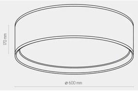 Plafoniera  BILBAO 4xE27/15W/230V d. 60 cm marrone/oro
