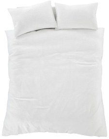 Biancheria da letto bianca per letto matrimoniale 200x200 cm Muscat Waffle – Pineapple Elephant