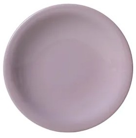 Set da tavola 18 pezzi, viola/bianco, in ceramica