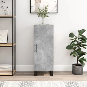 Credenza Grigio Cemento 34,5x34x90 Cm İn Legno Multistrato /