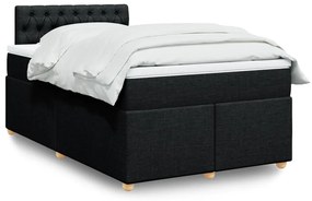 Giroletto A Molle Con Materasso Nero 120x190 Cm İn Tessuto /