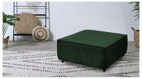 Pouf in velluto a coste verde Nihad modular - Bobochic Paris