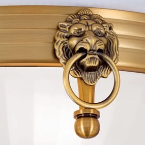 Orion DL 7-522/31 - Plafoniera ROCCA 2xE27/60W/230V diametro 31 cm bronzo/bianco