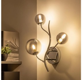 Brilagi - Lampada da parete LED MISTEL 3xG9/3W/230V cromo nero/fumé