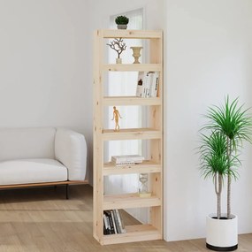 Libreria/divisorio 60x30x199,5 cm in legno massello di pino