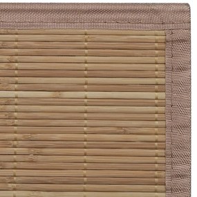 Tappeto in Bambù 100x160 cm Marrone