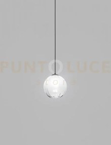 Puppet sospensione m bianco sfumato nero opaco 1 luce attacco g9