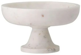 Eris Pedestal Bowl White Marble  - Bloomingville