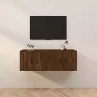 Mobili Porta TV a Parete 2 pz Rovere Marrone 57x34,5x40 cm 3188341