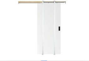 Porta scorrevole con sistema a incasso H205 x L93 cm MDF + PVC Bianco - VARIN II