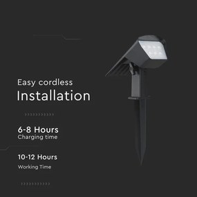 Lampada solare 2 in 1 LED/1,3W/3,7V 3000/4000/6400K IP65 1200 mAh