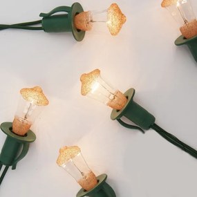 Catena di Natale LANTERN 12xE10/10,7m bianco caldo