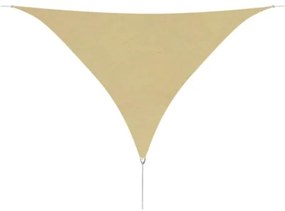 Parasole a Vela Oxford Triangolare 5x5x5 m Beige