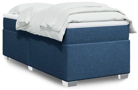 Giroletto A Molle Con Materasso Blu 90x190 Cm İn Tessuto /