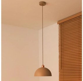 Duolla - Lampada a sospensione con cavo IRONLINE 1xE27/15W/230V Ø 27 cm beige/rame