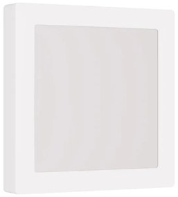 Plafoniera LED Slim Quadrata 20W 2.000lm no Flickering 225x225mm Colore Bianco Caldo 3.000K