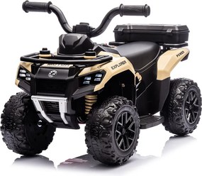 Quad Elettrico per Bambini Safari 6V con Bauletto Posteriore Beige...