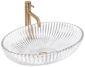 Lavabo da appoggio Rea Nicole Transparent