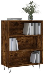 Libreria Rovere Fumo 69,5x32,5x90 cm in Legno Multistrato