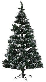 Albero di Natale DKD Home Decor Luce LED Verde Metallo Polietilene 130 x 130 x 218 cm