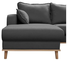 Divano angolare grigio scuro (angolo sinistro) Beata - Ropez