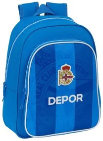 Zaino Scuola R. C. Deportivo de La Coruña Azzurro 27 x 33 x 10 cm