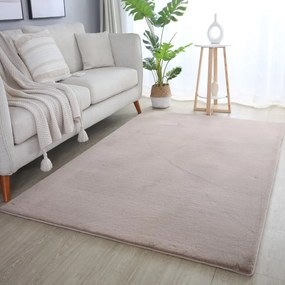 Tappeto lavabile beige 140x200 cm Pouffy - Ayyildiz Carpets