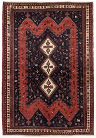 Afshar Tappeto persiano 150x220 (Iran) Annodato A Mano