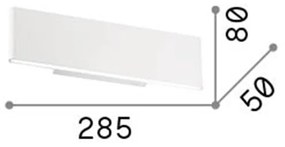 Applique Industrial-Minimal Desk Metallo Nero Led 12,5W 3000K Luce Calda