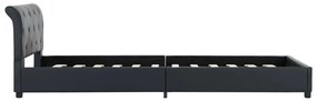 Giroletto nero in similpelle 100x200 cm
