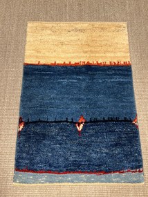 Gabbeh Tappeto persiano 80 x 60 Blu (Iran) Annodato A Mano