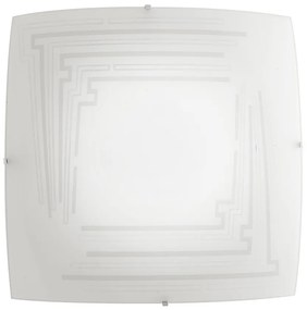 Lampadario Plafoniera Concept Coordinati Colore Bianco 60W Mis 50 x 50 cm