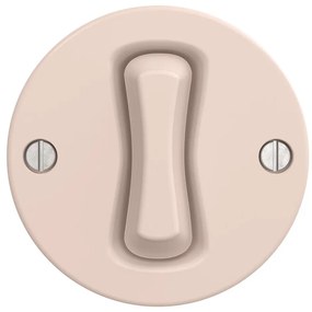 Kliklap - Interruttore unipolare retrò senza placca n. 1, rosa antico