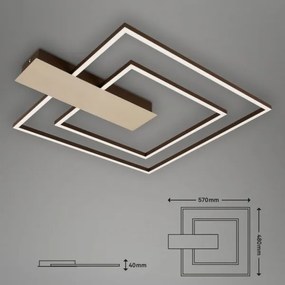 Briloner 3545-017 - Plafoniera LED dimmerabile NICO LED/25W/230V oro