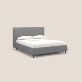 Martina letto imbottito contenitore in tessuto impermeabile T02 grigio