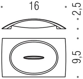 colombo Link b2440 Porta Sapone da Appoggio Cromo