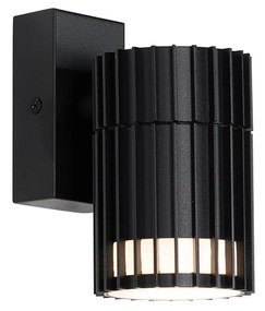 Lampada da parete da esterno di design nera IP44 - Boris