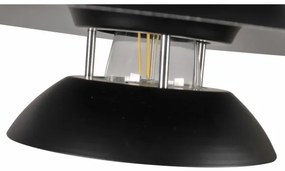 Lampadario a sospensione con filo BERIT 1xE27/20W/230V nero