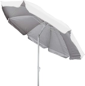 Ombrellone da spiaggia in alluminio colore bianco