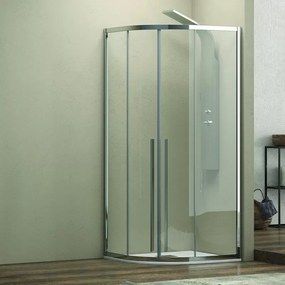 Cabina doccia 80x80 semicircolare vetro 8mm anticalcare altezza 200 KE2000 - KAMALU
