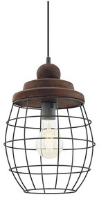 Eglo 49499 - Lampadario BAMPTON 1xE27/60W/230V