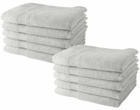 Set di asciugamani TODAY Bianco 10 Pezzi 70 x 130 cm