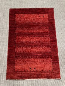 Loribaft Tappeto persiano 90x60 Rosso (Iran) Annodato A Mano