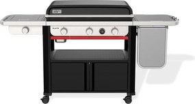 Piastra Weber a Gas Slate GPSB 76 cm Premium Con Fornello Laterale Black Cod. 1500247