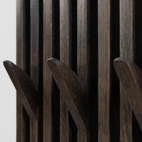 Attaccapanni da parete marrone scuro in rovere massiccio 24 cm Parco – Spinder Design