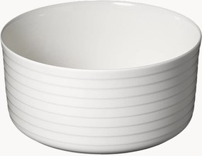 Set di 6 ciotole da portata in Fine Bone China Relief